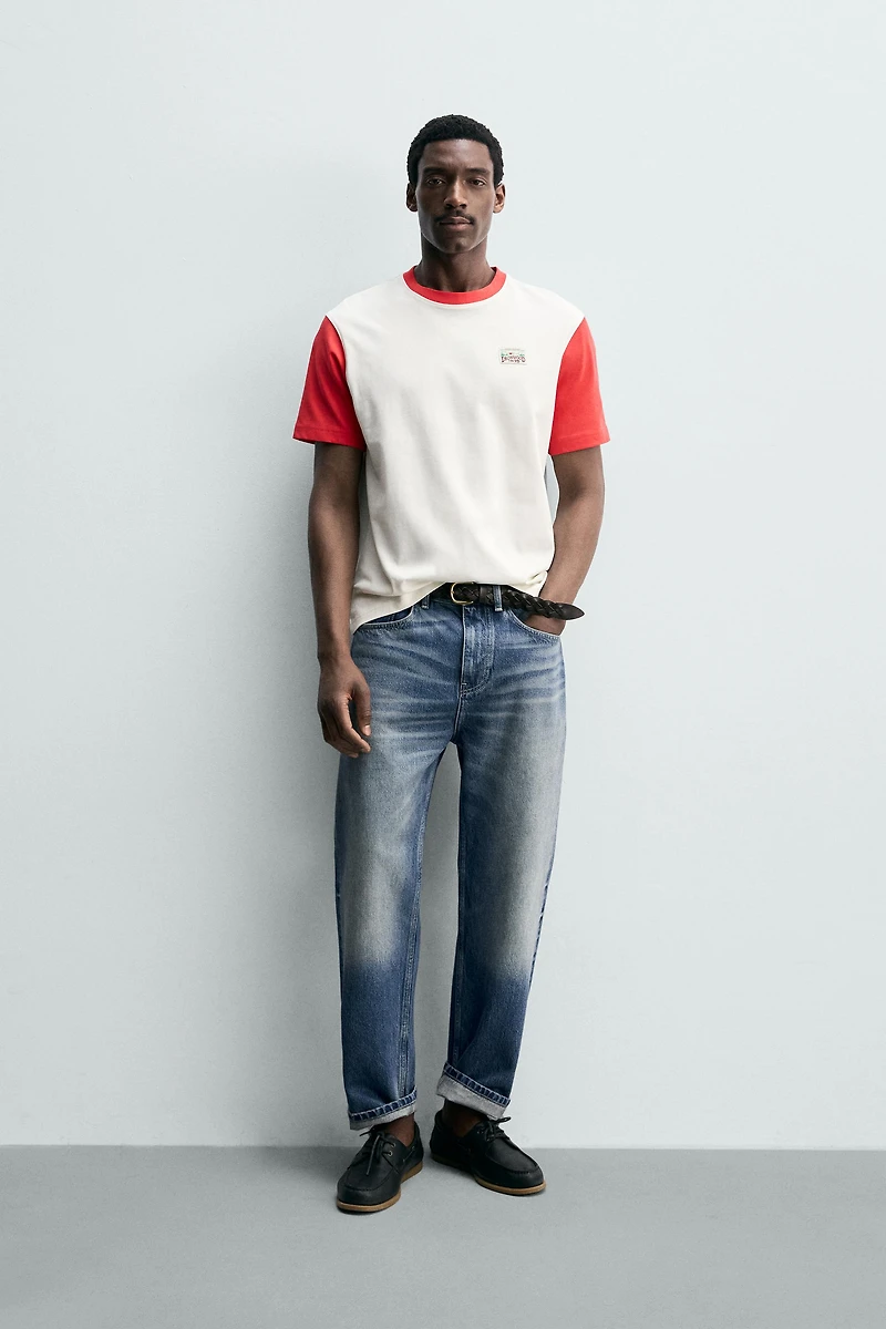 COLOR BLOCK PATCH T-SHIRT