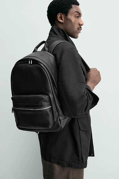 SAC À DOS TEXTURÉ