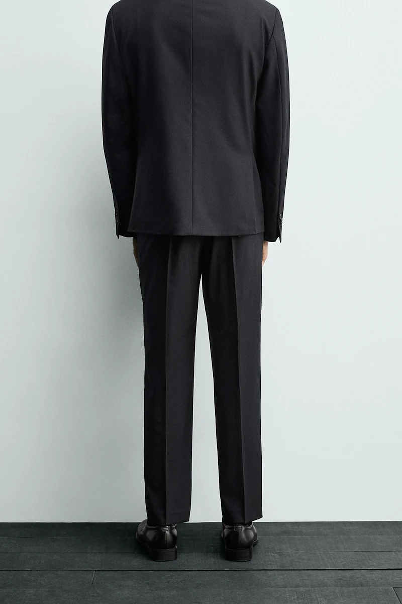 100% WOOL SUIT PANTS