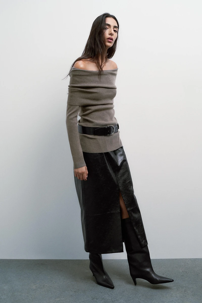 TOP EN MAILLE BUSTIER FRONCES