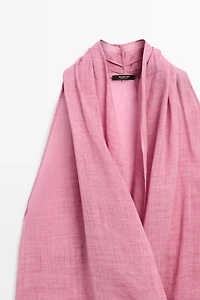 Draped crossover top