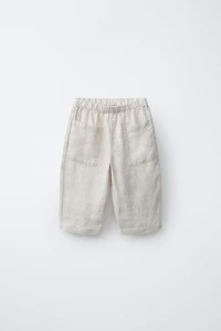PANTALON BAGGY 100 % LIN