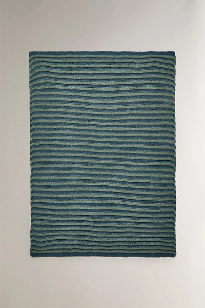 CHILDREN'S STRIPED CHENILLE BLANKET