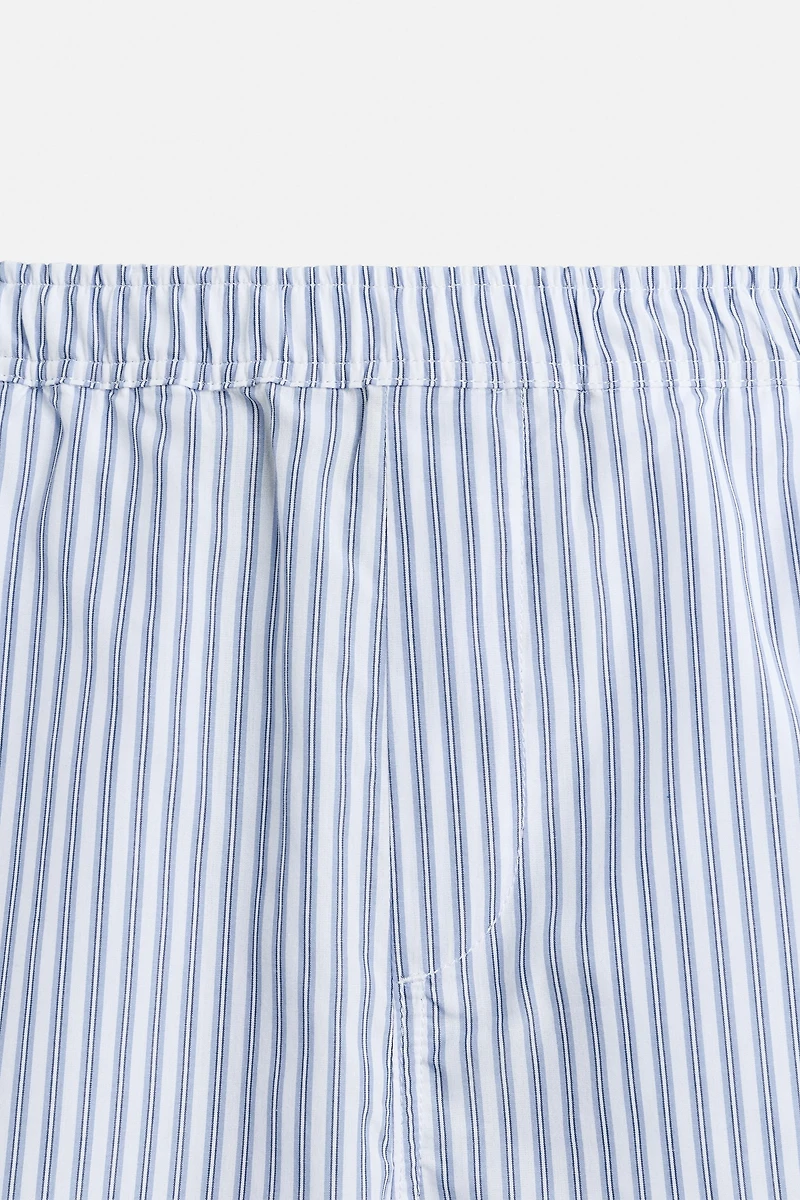 STRIPED RELAXED FIT SHORTS