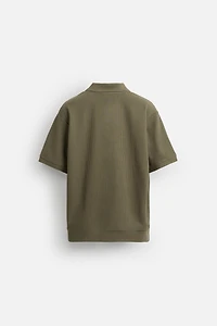 VERTICAL TEXTURED POLO