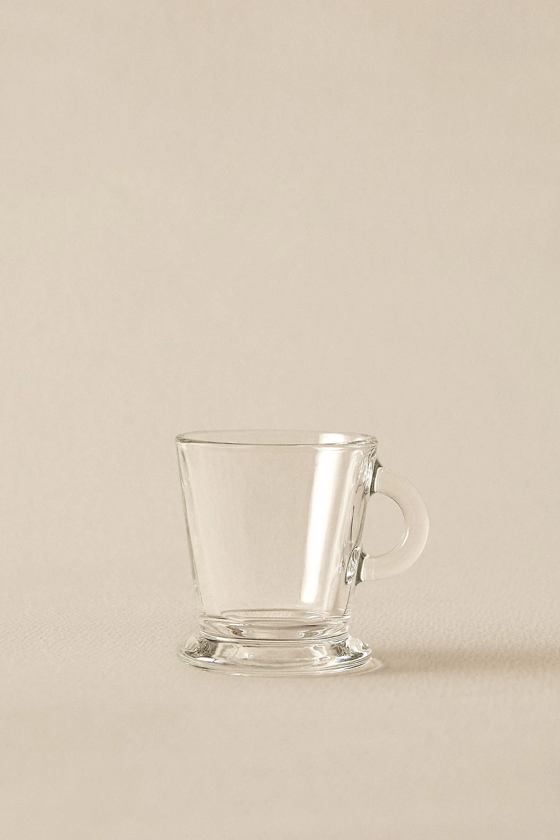 TRANSPARENT GLASS ESPRESSO CUP
