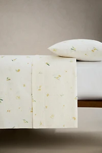 MIMOSA LINEN AND COTTON FLAT SHEET
