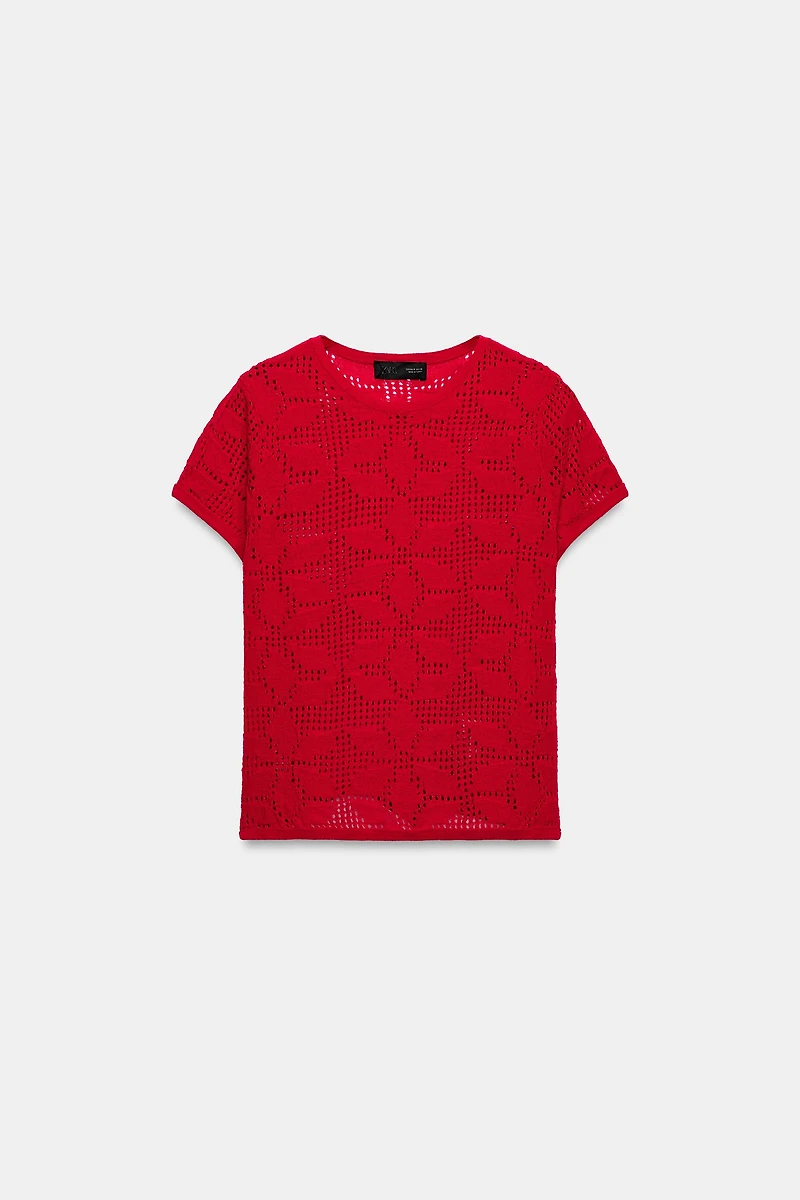 TEXTURED KNIT TOP