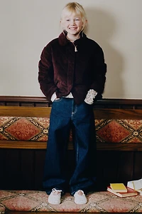 VELVET PETER PAN COLLAR JACKET