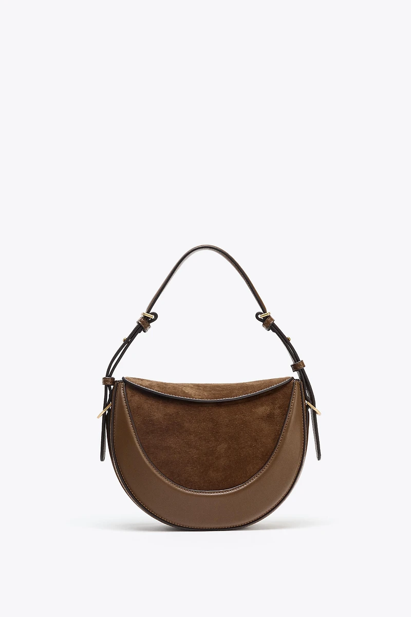 SAC BANDOULIÈRE AVEC RABAT EN CUIR