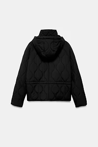 HOODED PUFFER JACKET