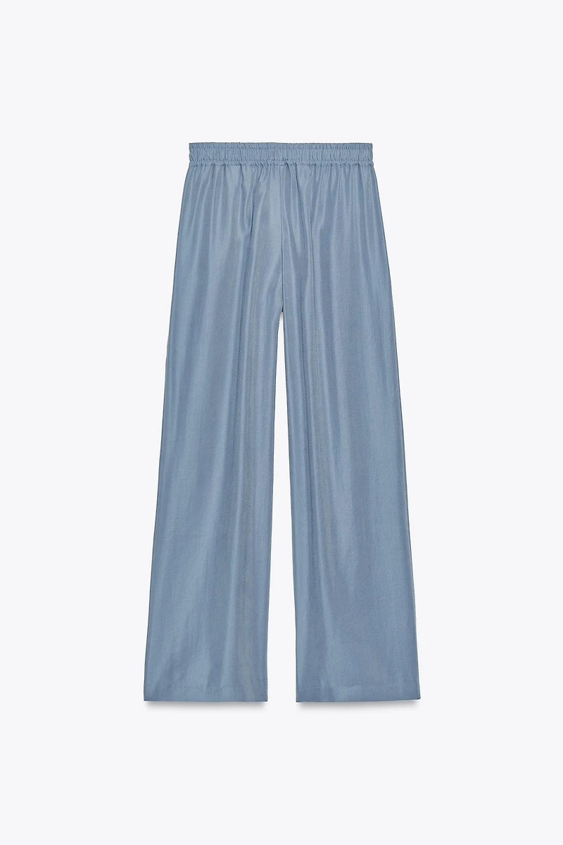 SOFT FEEL WIDE LEG PANTS