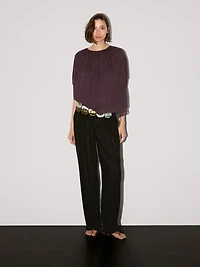 Short double-layer cape