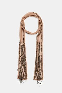 BEADED FRINGE MULTI-POSITION BANDANA