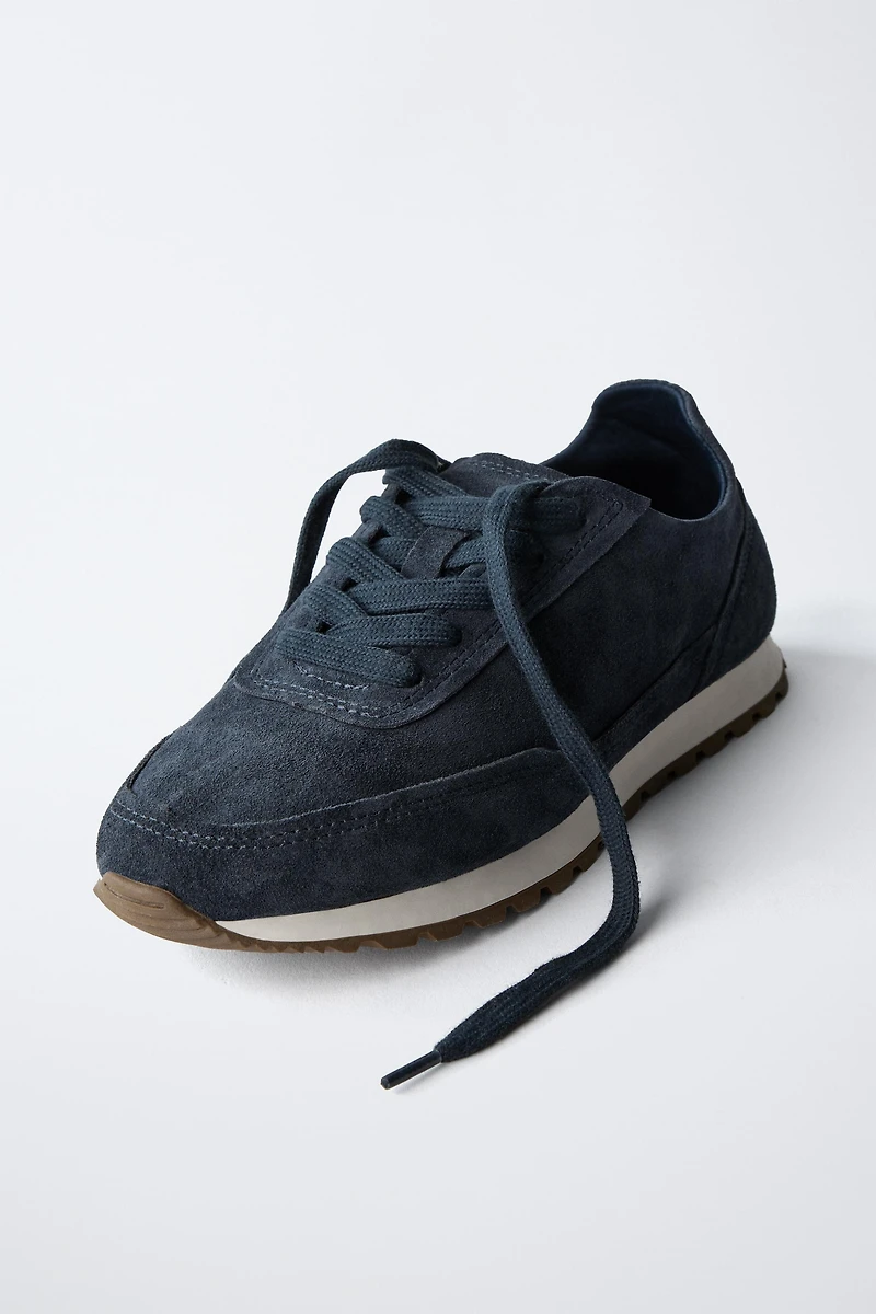 BASKETS EN CUIR