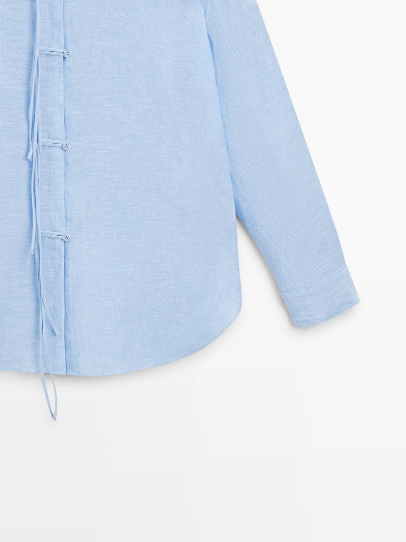 Chemise fluide 100 % lin