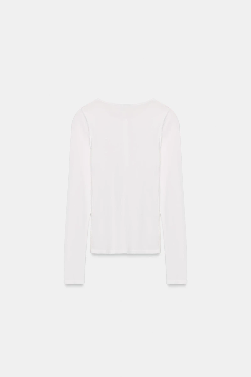 HENLEY NECK T-SHIRT