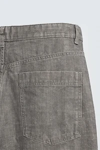 PANTALON STRAIGHT FIT À CHEVRONS