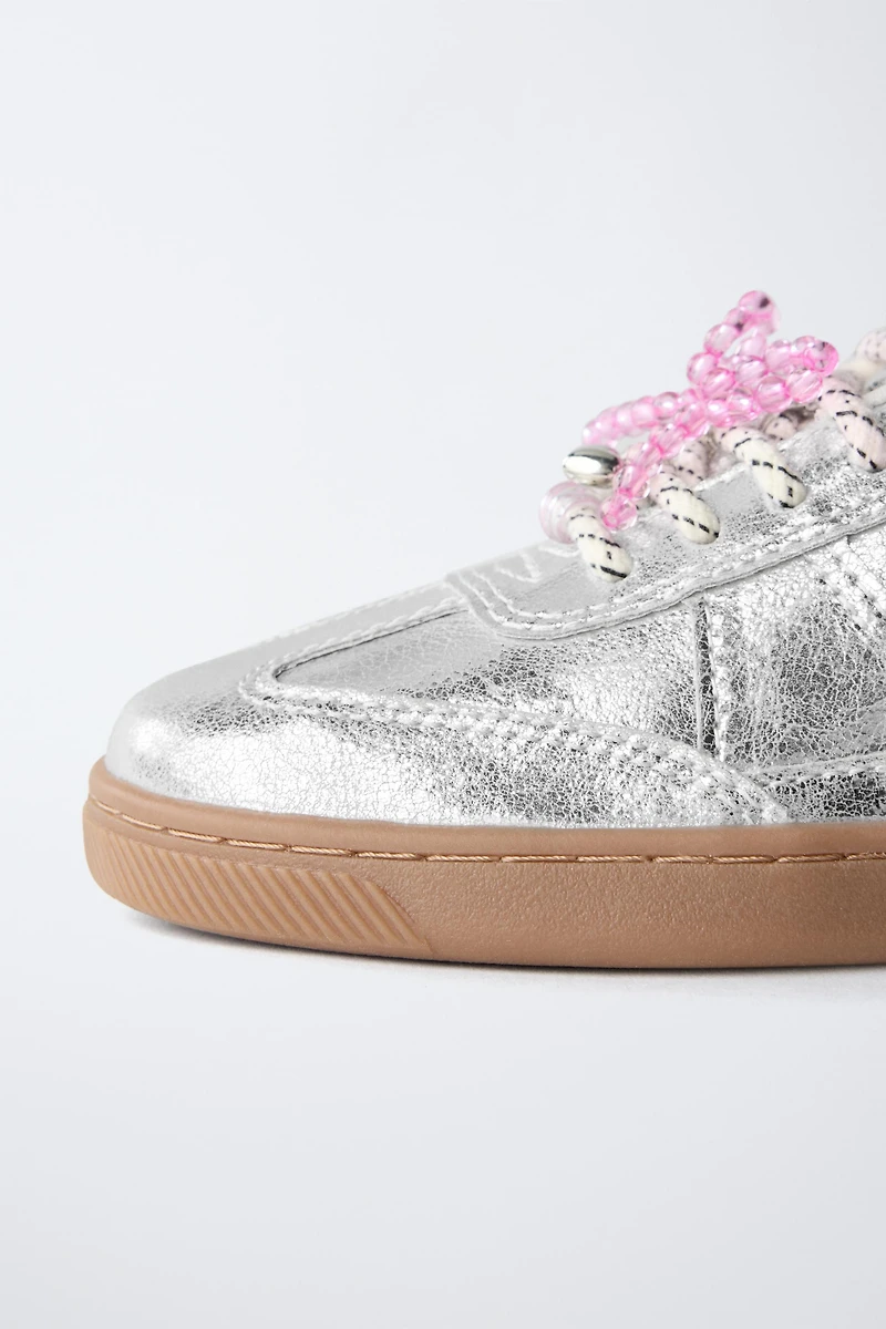METALLIC CHARM SNEAKERS