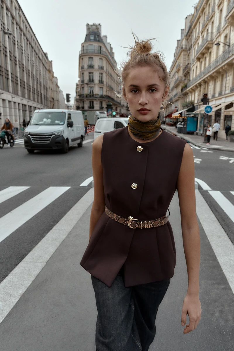 GILET AVEC CEINTURE