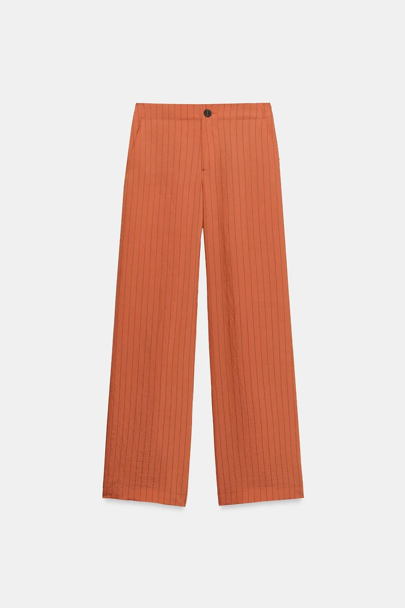 STRIPED STRAIGHT LEG PANTS