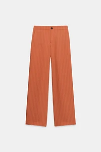 STRIPED STRAIGHT LEG PANTS