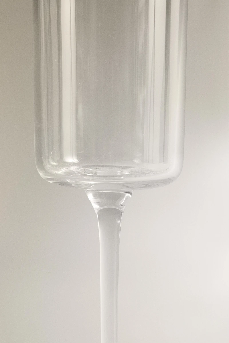 STRAIGHT CRYSTALLINE FLUTE GLASS