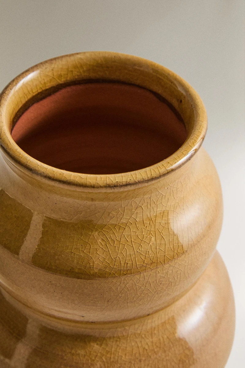 HULU SHAPED DECORATIVE CERAMIC VASE