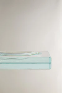 PHOTOPHORE PLAT EN VERRE NON RECYCLABLE
