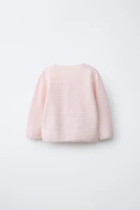 FLORAL EMBROIDERY KNIT CARDIGAN