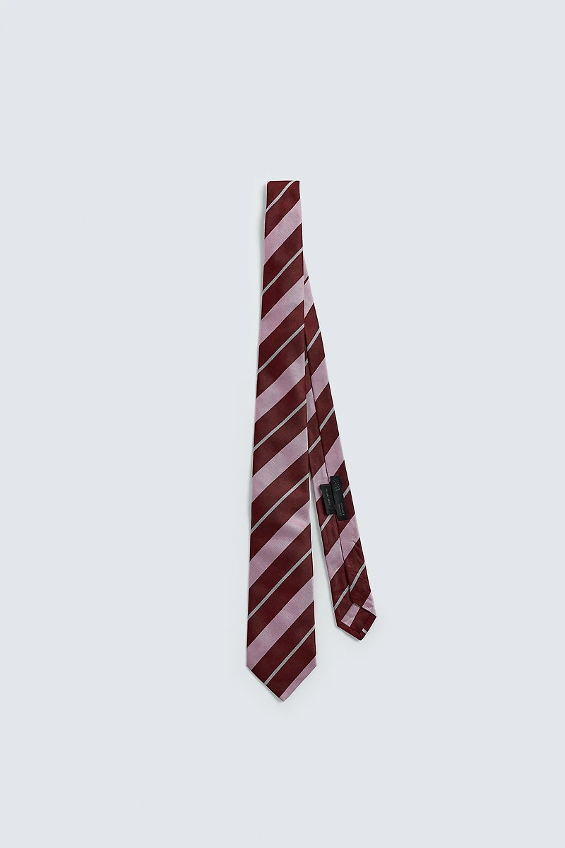100% SILK STRIPED TIE