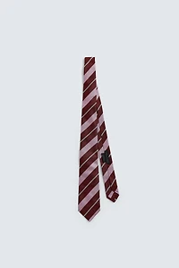 100% SILK STRIPED TIE
