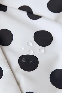 WATER RESISTANT AND WINDPROOF POLKA DOT JUMPSUIT