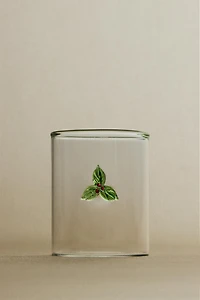 BOROSILICATE GLASS CHRISTMAS FIGURE TUMBLER