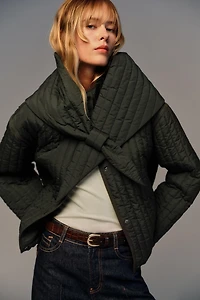 VESTE REMBOURRÉE ÉCHARPE AMOVIBLE