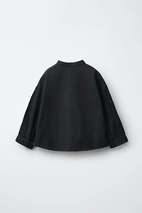 EMBROIDERED POCKET PLAID SHIRT