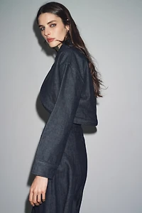 ZW COLLECTION DENIM BOLERO JACKET