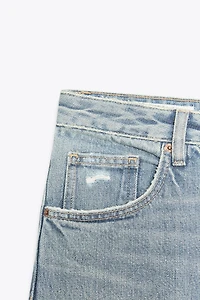 TRF MID-RISE RIPPED BOYFRIEND JEANS