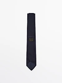 100% garza silk micro textured tie