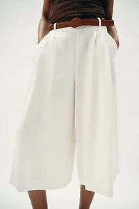 LONG BELTED SHORTS