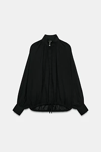 ZW COLLECTION HIGH NECK SHIRT
