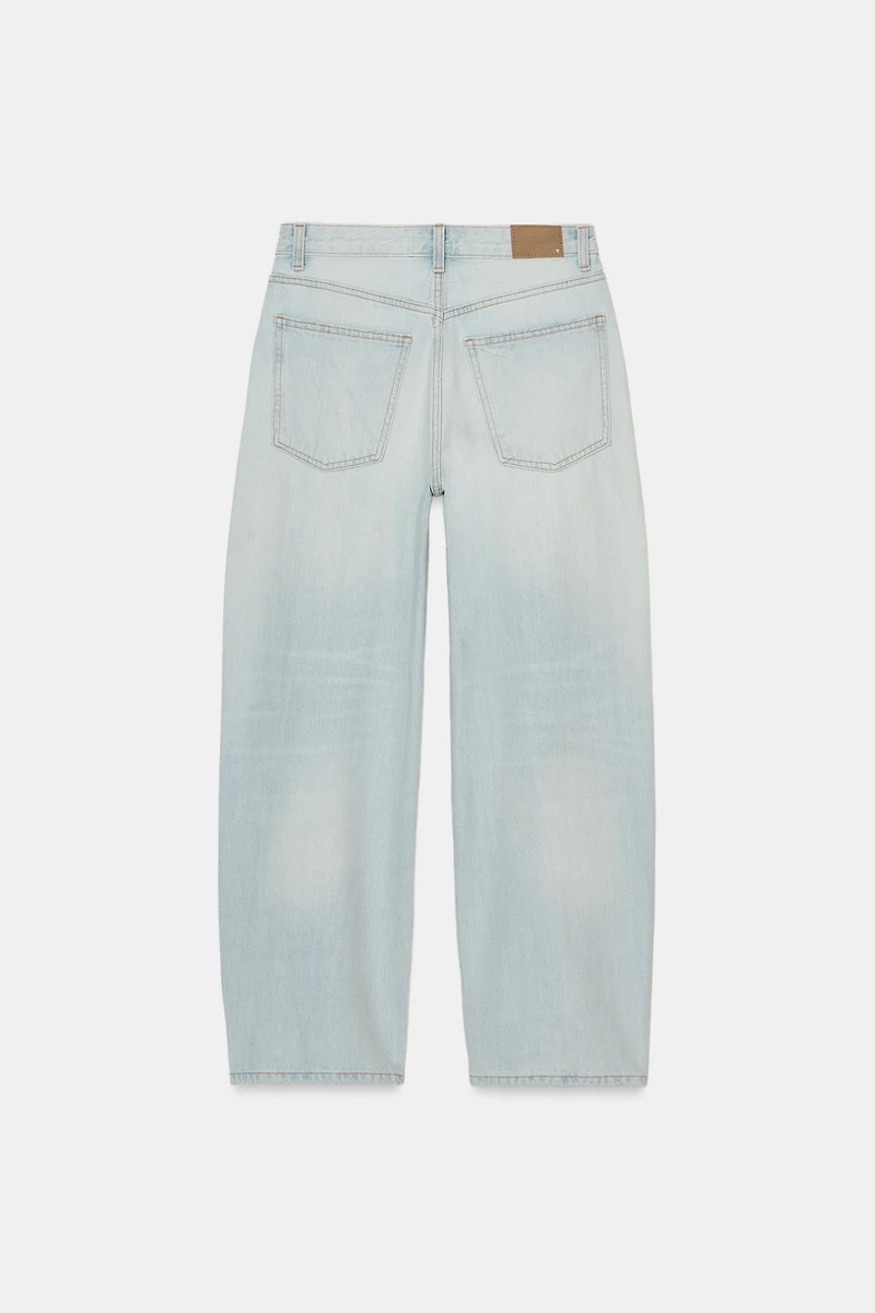 TRF MID-RISE BAGGY BALLOON JEANS