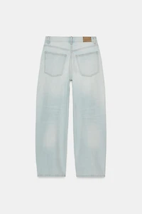 TRF MID-RISE BAGGY BALLOON JEANS