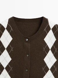 Cardigan losangé