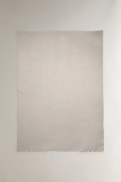 FRINGED SOFT BLANKET