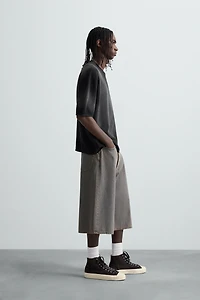 T-SHIRT EN MAILLE À IMPRIMÉ SPRAY