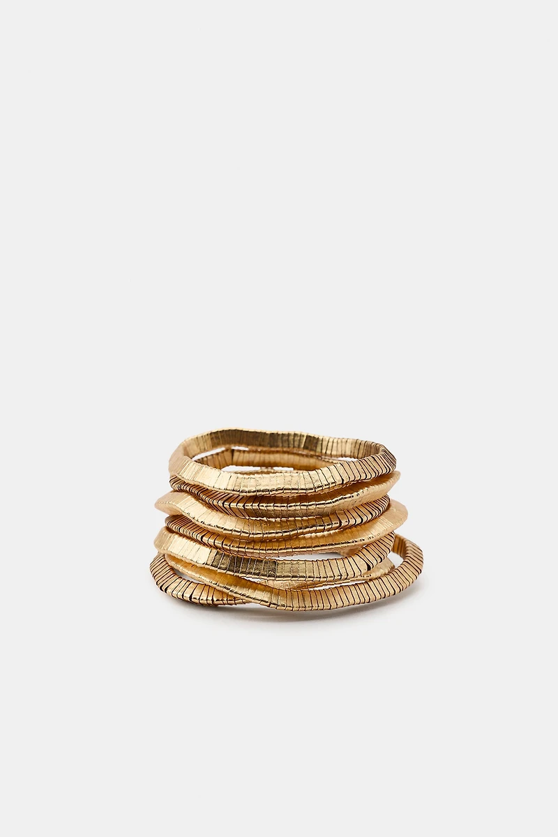 6-PACK ELASTIC METAL PIECE BRACELETS