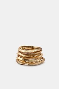 6-PACK ELASTIC METAL PIECE BRACELETS
