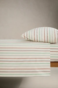 KIDS' MULTICOLOR STRIPED FITTED SHEET