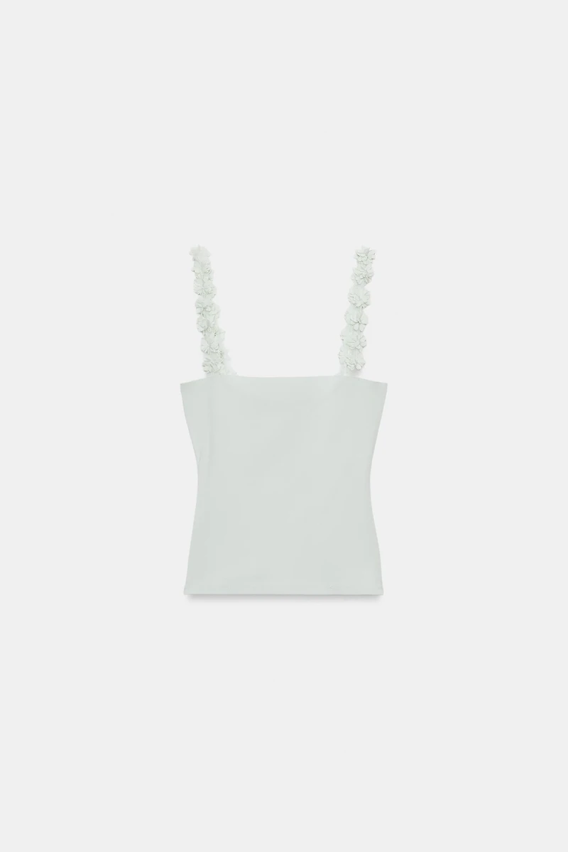 FLORAL STRAP TOP